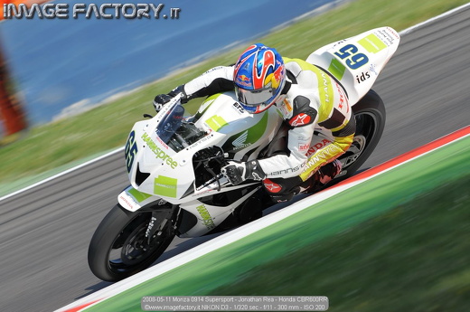 2008-05-11 Monza 0914 Supersport - Jonathan Rea - Honda CBR600RR
